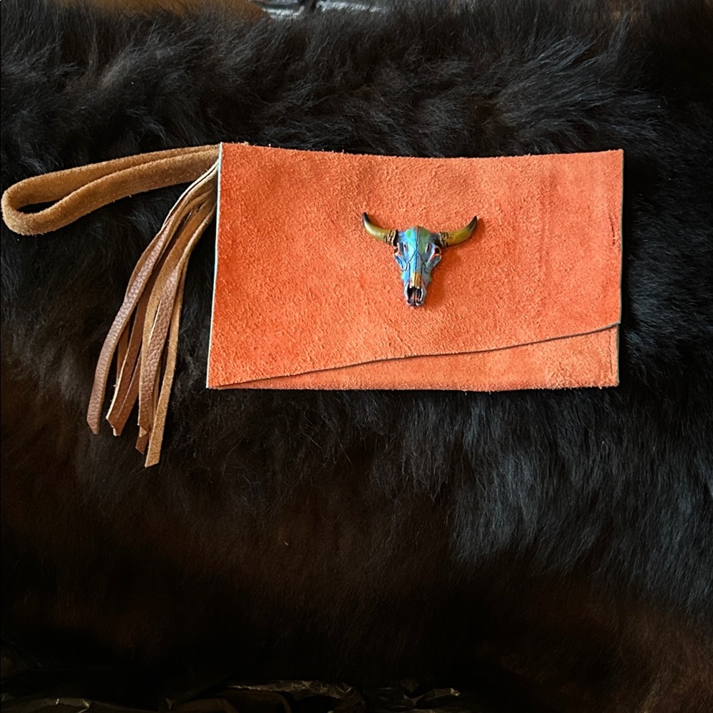 Western Suede Clutch